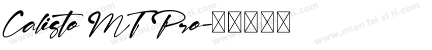 Calisto MT Pro字体转换